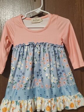 Marie Nicole Clothing Floral Dress Size 3XS (6-12 Months)